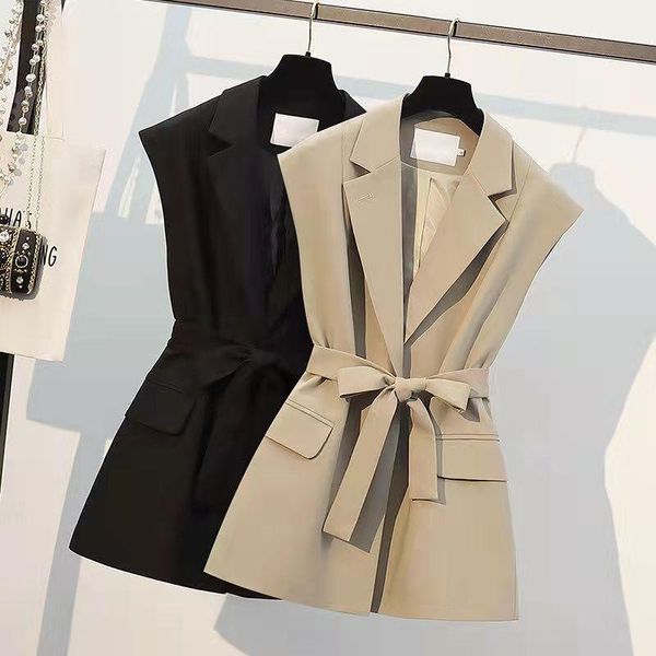 women's vests waist lace up black suit vest spring and autumn thin outside with 2021 tooling jacket women, Black;white
women's vests waist lace up black suit vest spring and autumn thin outside with 2021 tooling jacket women, Black;white