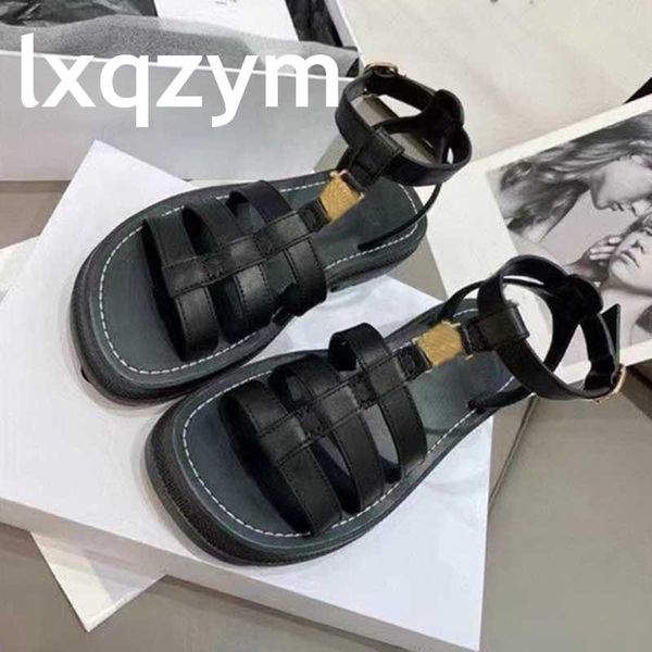 sandals brand women flat platform ladies open toes metal decoration height increasing zapatillas mujer, Black
sandals brand women flat platform ladies open toes metal decoration height increasing zapatillas mujer, Black