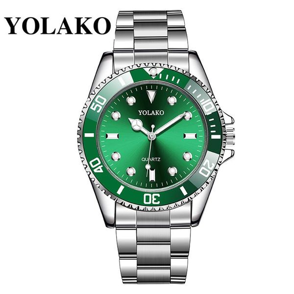wristwatches yolako men stainless steel business watches luxury male sport watch quartz clock relogio masculino, Slivery;brown
wristwatches yolako men stainless steel business watches luxury male sport watch quartz clock relogio masculino, Slivery;brown