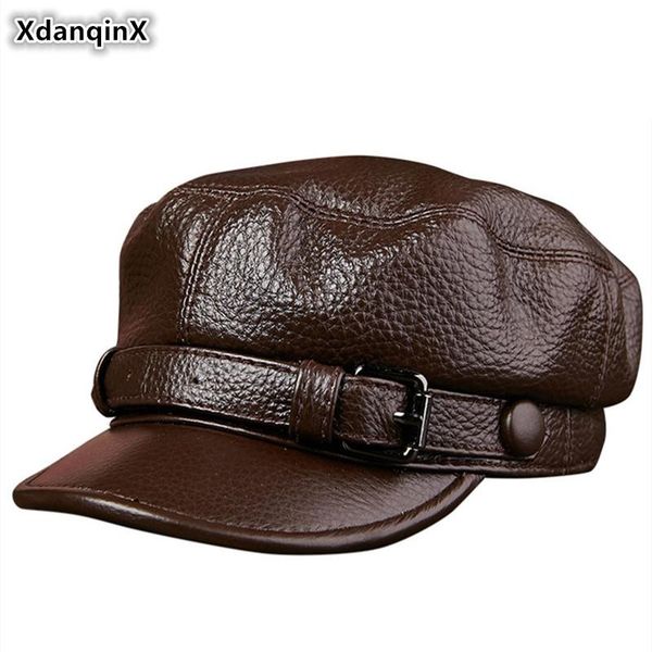 xdanqinx elegant lady genuine leather hats cowhide army military hat men's flat cap fashion couple caps student wide brim, Blue;gray
xdanqinx elegant lady genuine leather hats cowhide army military hat men's flat cap fashion couple caps student wide brim, Blue;gray