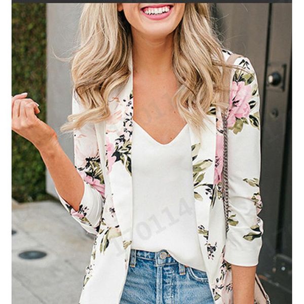 women's suits & blazers blazer women 2021 floral print casual jacket female for notched autumn long sleeve and jackets coat, White;black
women's suits & blazers blazer women 2021 floral print casual jacket female for notched autumn long sleeve and jackets coat, White;black