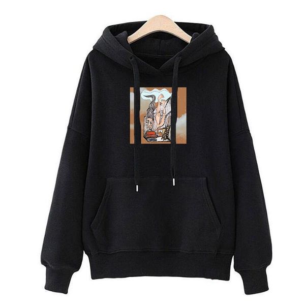 women's hoodies & sweatshirts women woman winter autumn print loose plus velvet soft lady pullovers long sleeve sweatshirt, Black
women's hoodies & sweatshirts women woman winter autumn print loose plus velvet soft lady pullovers long sleeve sweatshirt, Black