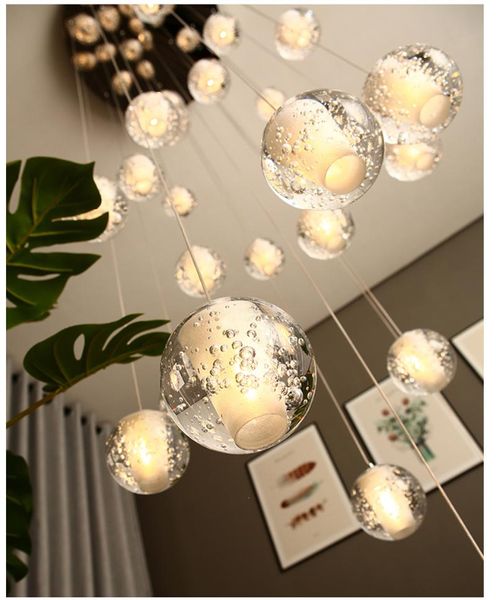 pendant lamps modern crystal glass ball led lamp droplight luxury sitting room apartment decorating stair
pendant lamps modern crystal glass ball led lamp droplight luxury sitting room apartment decorating stair