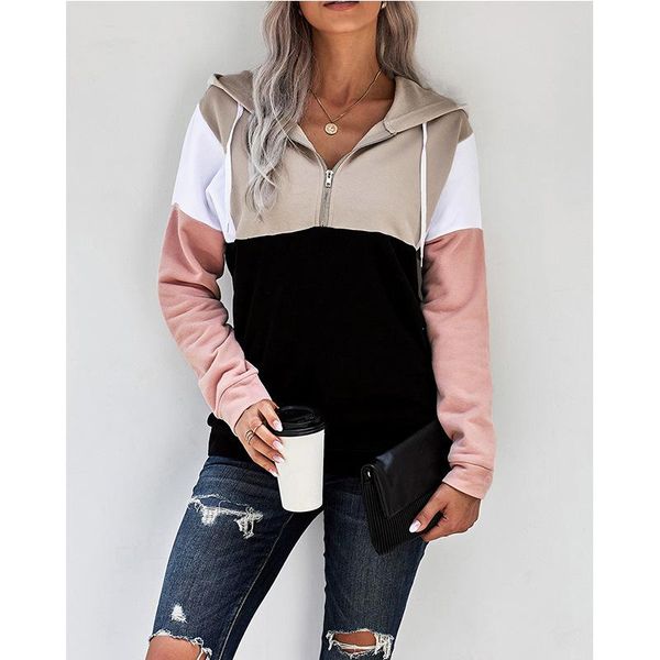 mandylandy loose patchwork fashion hoodies sweatshirt women zipper sweatshits plus size panel long-sleeved pullovers o-neck women's & s, Black
mandylandy loose patchwork fashion hoodies sweatshirt women zipper sweatshits plus size panel long-sleeved pullovers o-neck women's & s, Black