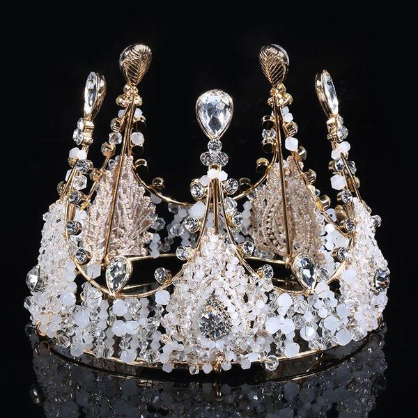 hair clips & barrettes luxury sparkly golden crown handmade beaded crystal shiny baroque style tiaras for bridal wedding jewelry accessories, Golden;silver
hair clips & barrettes luxury sparkly golden crown handmade beaded crystal shiny baroque style tiaras for bridal wedding jewelry accessories, Golden;silver