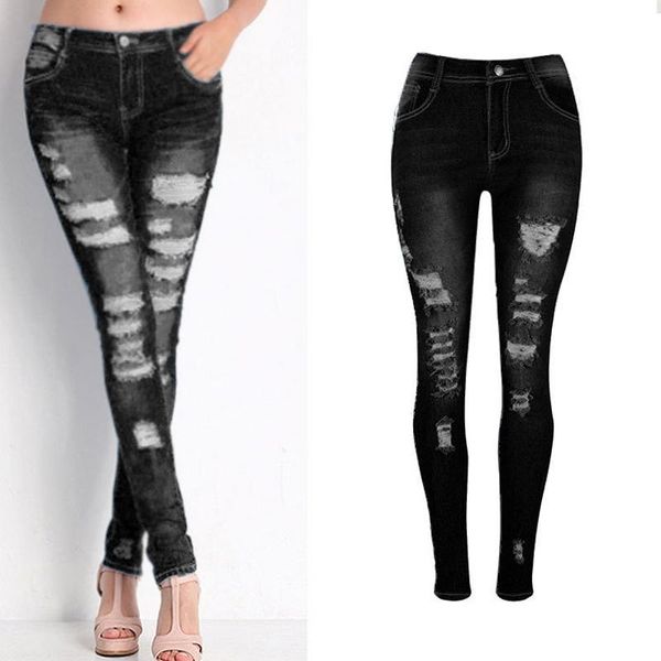 arrival ladies jeans low price european and american style elegant black female with ripped holes plus size women's, Blue
arrival ladies jeans low price european and american style elegant black female with ripped holes plus size women's, Blue