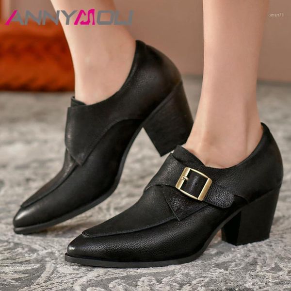 dress shoes annymoli women high heel real leather chunky heels pumps pointed toe buckle ladies fashion footwear spring black 421
dress shoes annymoli women high heel real leather chunky heels pumps pointed toe buckle ladies fashion footwear spring black 421