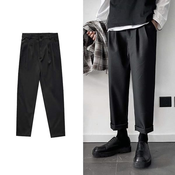 black suit men's straight tube wide leg loose harlan nine korean fashion versatile summer casual pants
black suit men's straight tube wide leg loose harlan nine korean fashion versatile summer casual pants