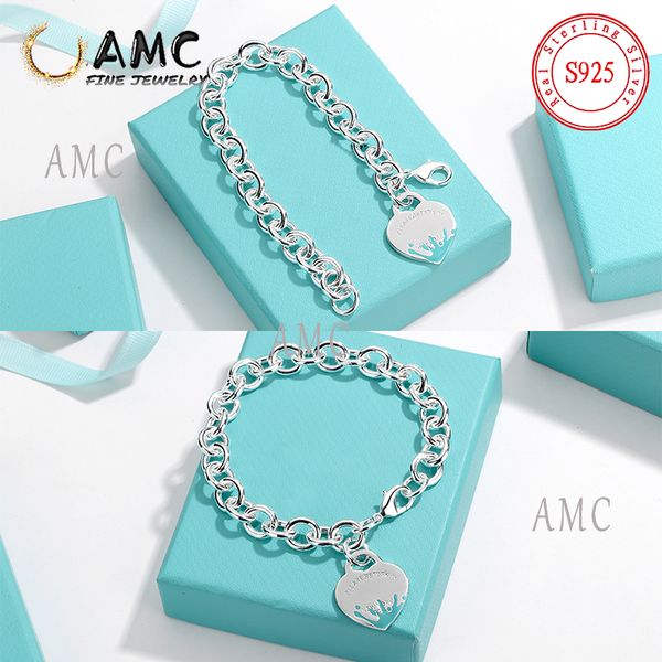 amc 925 sterling silver bracelet female heart-shaped bracelet ot bracelet jewelry 1:1 original design sense for girlfriend holiday gifts, Golden;silver
amc 925 sterling silver bracelet female heart-shaped bracelet ot bracelet jewelry 1:1 original design sense for girlfriend holiday gifts, Golden;silver
