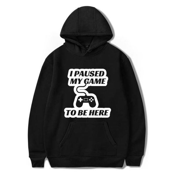 men's hoodies & sweatshirts i paused my game be here sweatshirt men/women fashion long sleeve harajuku autumn winter trend streetwear, Black
men's hoodies & sweatshirts i paused my game be here sweatshirt men/women fashion long sleeve harajuku autumn winter trend streetwear, Black