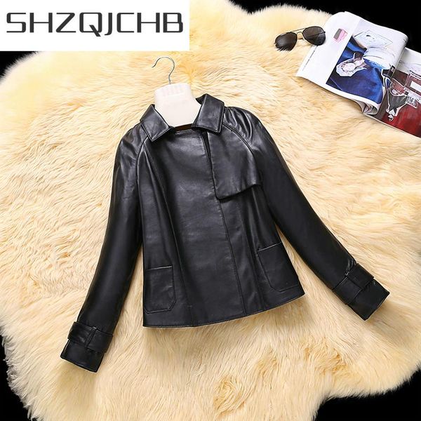 women's leather & faux shzq women genuine coat luxury jackets natural sheepskin coats female 2021 spring short korean clothes lwl1431, Black
women's leather & faux shzq women genuine coat luxury jackets natural sheepskin coats female 2021 spring short korean clothes lwl1431, Black