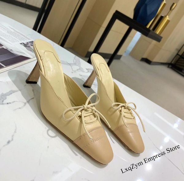 spring mules slippers brand desginer slides casual shoes women genuine leather high heels bowknot ladies, Black
spring mules slippers brand desginer slides casual shoes women genuine leather high heels bowknot ladies, Black