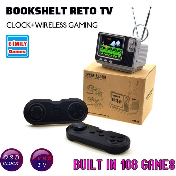 mini retro tv game console handheld video with 2 wireless controllers built-in 108 different games for nes av out portable players
mini retro tv game console handheld video with 2 wireless controllers built-in 108 different games for nes av out portable players