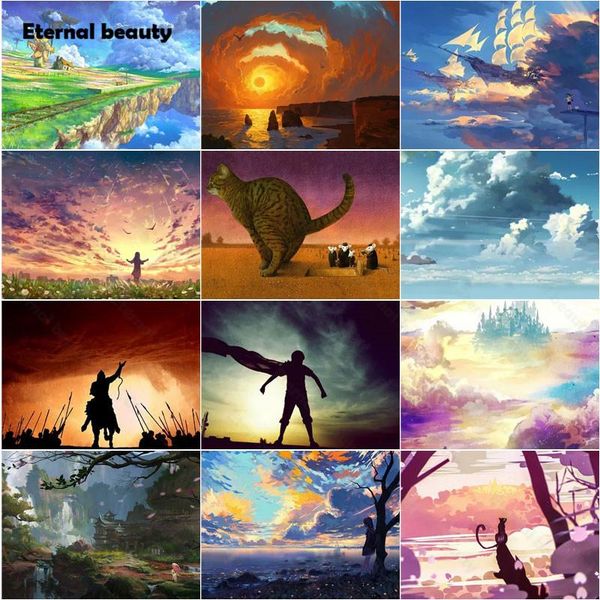 diamond painting 5d diy animal and landscape art cross stitch kit giant cat four little mice full embroidery artwork 
diamond painting 5d diy animal and landscape art cross stitch kit giant cat four little mice full embroidery artwork
