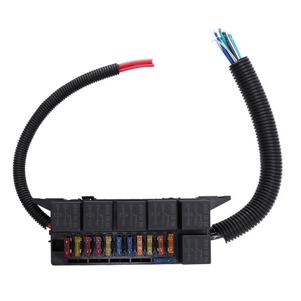 parts with wiring harness 11 way fusebox holder relay box relays waterproof connectors for car accessories
parts with wiring harness 11 way fusebox holder relay box relays waterproof connectors for car accessories