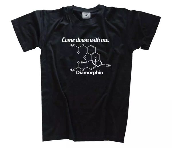 molekules chimici - venire verso basso con me - diamorphin eroina t-shirt s-xxxl, White;black
molekules chimici - venire verso basso con me - diamorphin eroina t-shirt s-xxxl, White;black