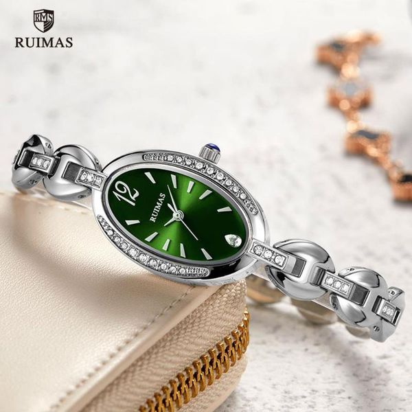 wristwatches ruimas women luxury watches waterproof quartz watch lady female green oval dial wristwatch brand relogio feminino clock 597, Slivery;brown
wristwatches ruimas women luxury watches waterproof quartz watch lady female green oval dial wristwatch brand relogio feminino clock 597, Slivery;brown