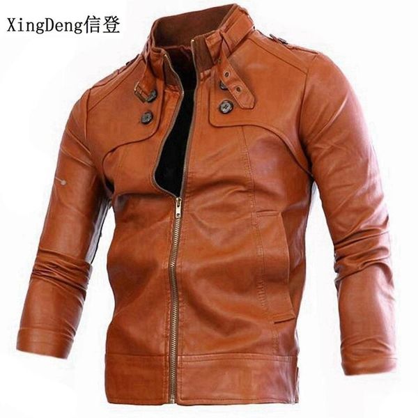 men's jackets xingdeng pu leather motorcycle jacket men loose casual waterproof zipper clothes mens brand coats plus 3xl, Black;brown
men's jackets xingdeng pu leather motorcycle jacket men loose casual waterproof zipper clothes mens brand coats plus 3xl, Black;brown