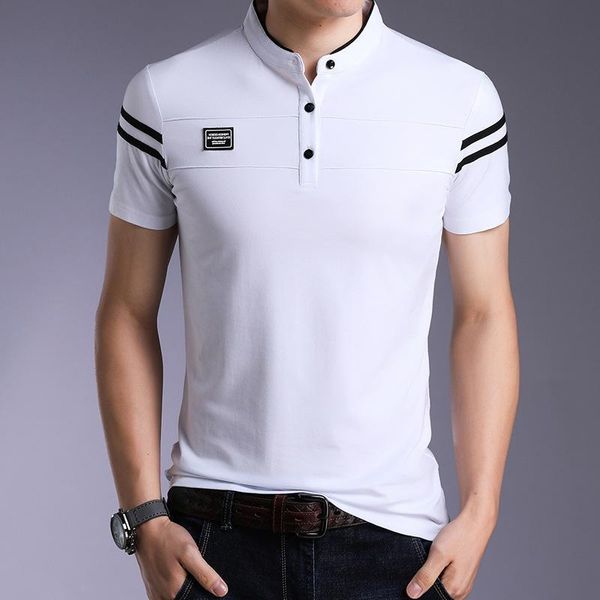 men's t-shirts short sleeve t-shirt pure cotton stand collar striped print slim 5 colors 2021 summer street casual wear s-4xl, White;black
men's t-shirts short sleeve t-shirt pure cotton stand collar striped print slim 5 colors 2021 summer street casual wear s-4xl, White;black