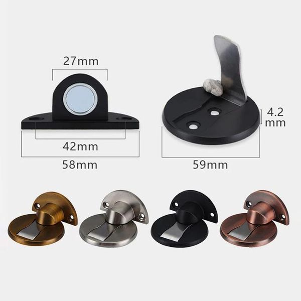 door catches & closers base diameter 59mm silver/black/red bronze/yellow bronze magnetic ser magnet hidden floor doorsfurniture hard