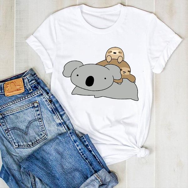 sloth summer short sleeve cartoon womens t shirts tee clothes graphic clothing, White
sloth summer short sleeve cartoon womens t shirts tee clothes graphic clothing, White
