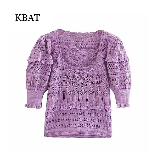 women's blouses & shirts kbat purple ruffle woman embroidery crop women summer 2021 knit cutwork ladies short sleeve pullover, White
women's blouses & shirts kbat purple ruffle woman embroidery crop women summer 2021 knit cutwork ladies short sleeve pullover, White