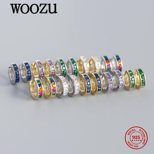 hoop & huggie woozu real 925 sterling silver pave crystal colorful zircon earrings for women party gothic fashion ear buckle jewelry gift, Golden;silver
hoop & huggie woozu real 925 sterling silver pave crystal colorful zircon earrings for women party gothic fashion ear buckle jewelry gift, Golden;silver