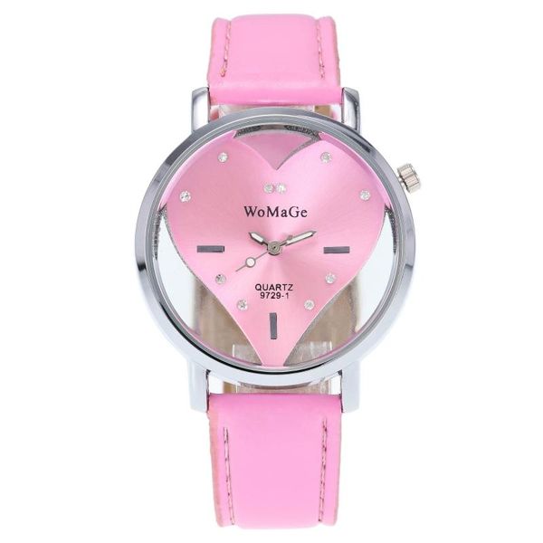 wristwatches fashion dress wristwatch women pink transparent heart shape hollow dial clock leather strap lady girls watches relogio feminino, Slivery;brown
wristwatches fashion dress wristwatch women pink transparent heart shape hollow dial clock leather strap lady girls watches relogio feminino, Slivery;brown