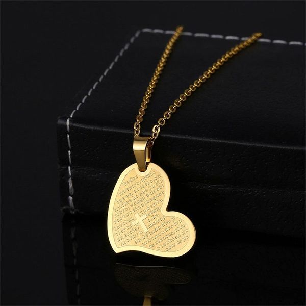 pendant necklaces love cross scripture stainless steel necklace jewelry amulet accessories for men and women, Silver
pendant necklaces love cross scripture stainless steel necklace jewelry amulet accessories for men and women, Silver