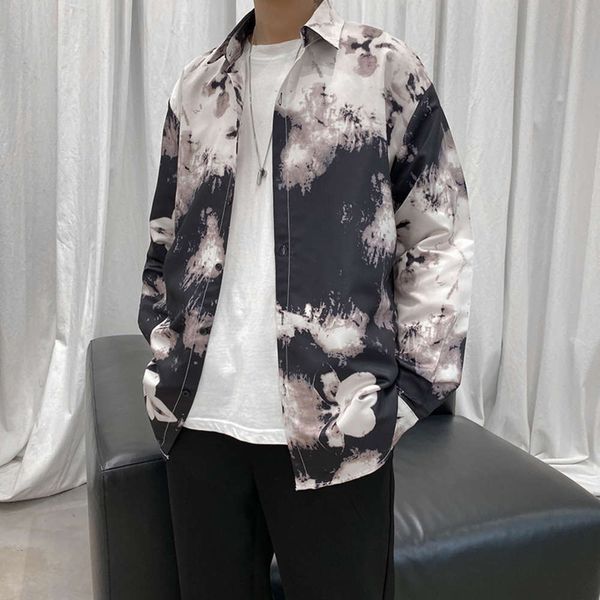 men's casual shirts shirtautumn printed long sleeve men's korean loose trend student versatile inch shirt coat m5na, White;black
men's casual shirts shirtautumn printed long sleeve men's korean loose trend student versatile inch shirt coat m5na, White;black