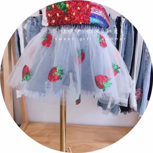 shorts girls denim skirt summer 2021 foreign fake two-piece children sequin strawberry, Black
shorts girls denim skirt summer 2021 foreign fake two-piece children sequin strawberry, Black