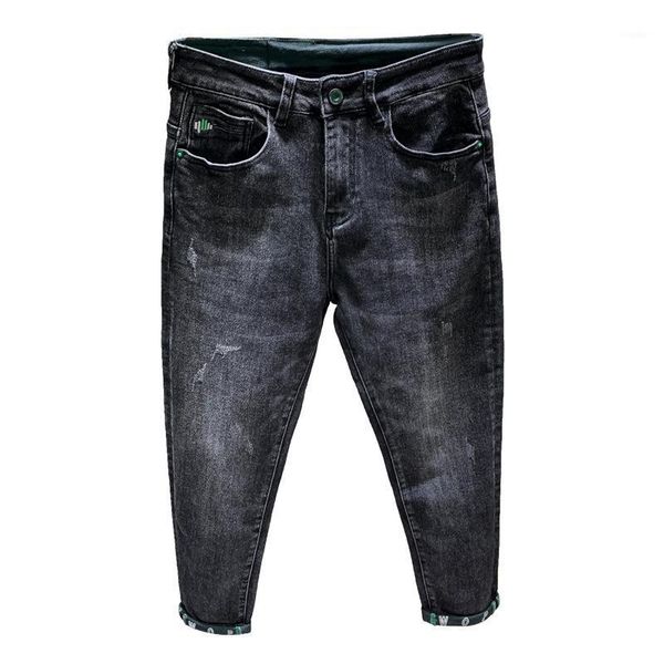 men's jeans cuffed denim autumn micro-harem pants korean elastic feet 2021 micro-break teenager pencil, Blue
men's jeans cuffed denim autumn micro-harem pants korean elastic feet 2021 micro-break teenager pencil, Blue