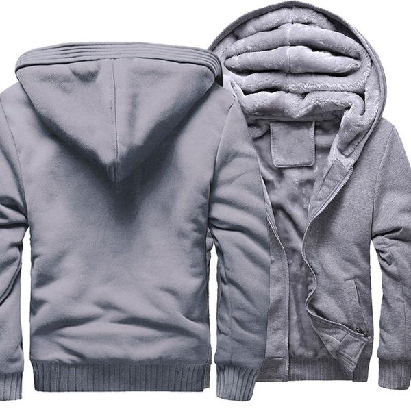men's hoodies & sweatshirts us size for coat zipper hoodie winter fleece thicken jacket, Black
men's hoodies & sweatshirts us size for coat zipper hoodie winter fleece thicken jacket, Black