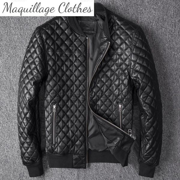 spring autumn men's genuine leather jackets chic men stand collar biker s-4xl size b402 & faux, Black
spring autumn men's genuine leather jackets chic men stand collar biker s-4xl size b402 & faux, Black