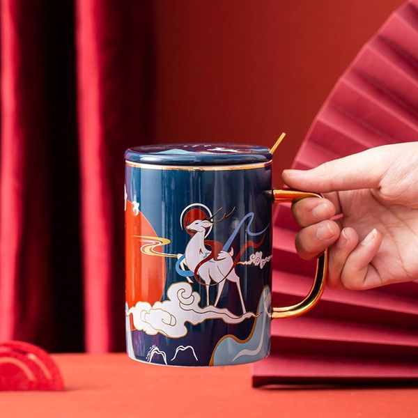 mugs chinese style coffee with cover spoon ceramic water tea cups creative drinkware
mugs chinese style coffee with cover spoon ceramic water tea cups creative drinkware