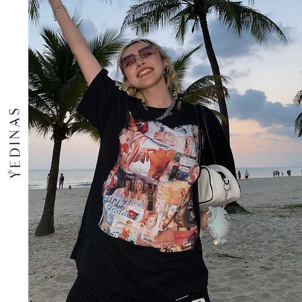 yedinas vintage oversize t-shirt women punk style loose t shirt summer y2k 90s grunge printed tee cotton hip hop clothing 210527, White
yedinas vintage oversize t-shirt women punk style loose t shirt summer y2k 90s grunge printed tee cotton hip hop clothing 210527, White