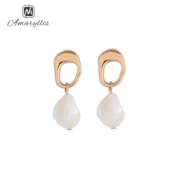 stud amaiyllis korea design metal gold color geometric irregular natural shell earrings for women elegant statement post earring, Golden;silver
stud amaiyllis korea design metal gold color geometric irregular natural shell earrings for women elegant statement post earring, Golden;silver