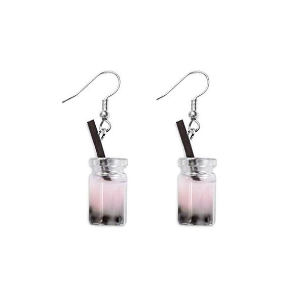 fun pearl milk tea bottle charm pendant dangle handmade women earrings drink earrings girls party jewelry, Silver
fun pearl milk tea bottle charm pendant dangle handmade women earrings drink earrings girls party jewelry, Silver
