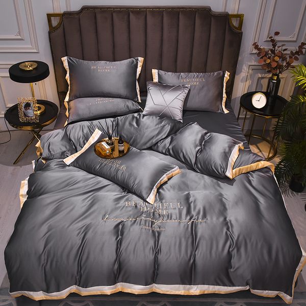 2022 selling silk bedding sets 4 pcs solid bed suit qulit cover designer bedding supplies 10 colors 436 v2
2022 selling silk bedding sets 4 pcs solid bed suit qulit cover designer bedding supplies 10 colors 436 v2