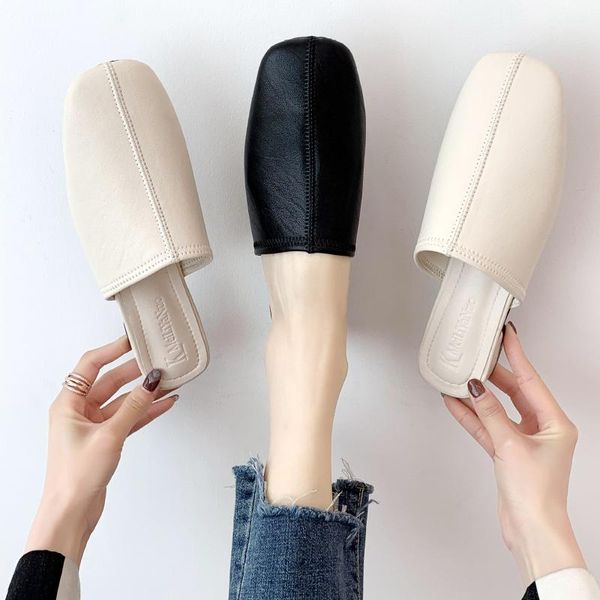 slippers ladies outside 2021 spring half drag fashion square head soft skin-friendly non-slip women shoes u30-53, Black
slippers ladies outside 2021 spring half drag fashion square head soft skin-friendly non-slip women shoes u30-53, Black