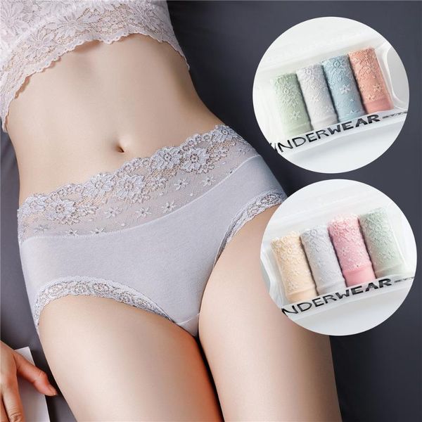 cotton breathable mid-waist ladies lace panties girls briefs comfortable soft women underwear hip raise 4piece women's, Black;pink
cotton breathable mid-waist ladies lace panties girls briefs comfortable soft women underwear hip raise 4piece women's, Black;pink