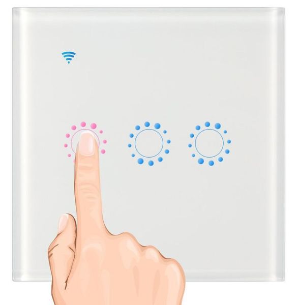 smart home control tuya life wifi voice touch on / off 1/2/3 gang wall light switch work with alexa google iftglass panel backlight
smart home control tuya life wifi voice touch on / off 1/2/3 gang wall light switch work with alexa google iftglass panel backlight