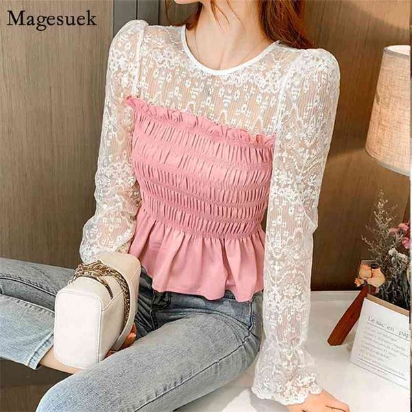 korean lace puff sleeve blouses and shirts for ladies autumn ruffles women pullover o-neck pleated blouse 11908 210512, White
korean lace puff sleeve blouses and shirts for ladies autumn ruffles women pullover o-neck pleated blouse 11908 210512, White