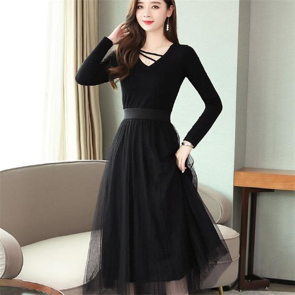 black long dress summer autumn charming sleeve spring elegant retro maxi women casual dresses, Black;gray
black long dress summer autumn charming sleeve spring elegant retro maxi women casual dresses, Black;gray