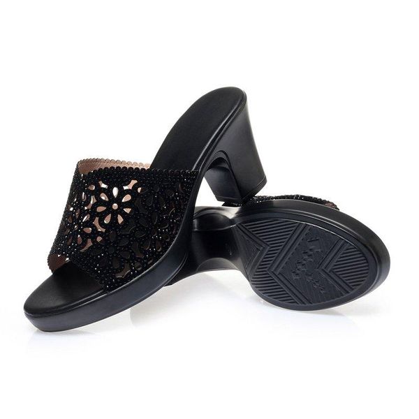 women sandals shoes fashion low platform peep toe slippers modern square high heels casual female size 35-40, Black
women sandals shoes fashion low platform peep toe slippers modern square high heels casual female size 35-40, Black