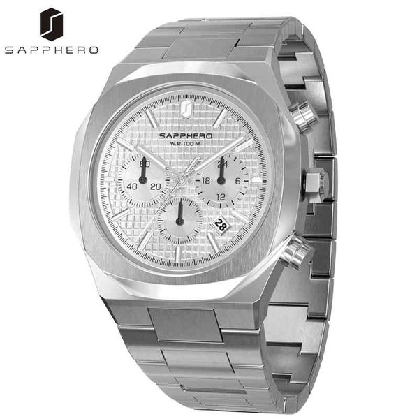 sapphero mens premium watch quartz movement 100m waterproof stainless steel multifunction chronograph luxury fashion male gift, Slivery;brown
sapphero mens premium watch quartz movement 100m waterproof stainless steel multifunction chronograph luxury fashion male gift, Slivery;brown