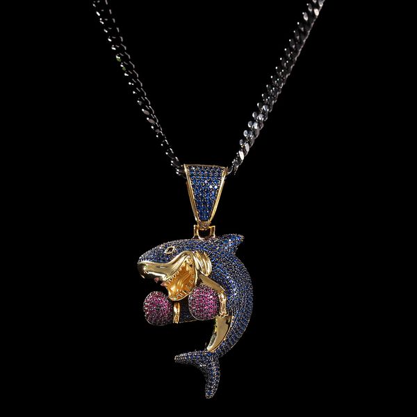 shark pendant necklace iced out gold silver fashion bandage jewelry for men women with chains
shark pendant necklace iced out gold silver fashion bandage jewelry for men women with chains