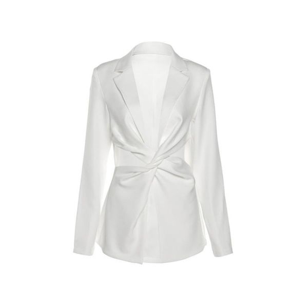 women's suits & blazers fashion long sleeve lapel hollow casual temperament suit, White;black
women's suits & blazers fashion long sleeve lapel hollow casual temperament suit, White;black