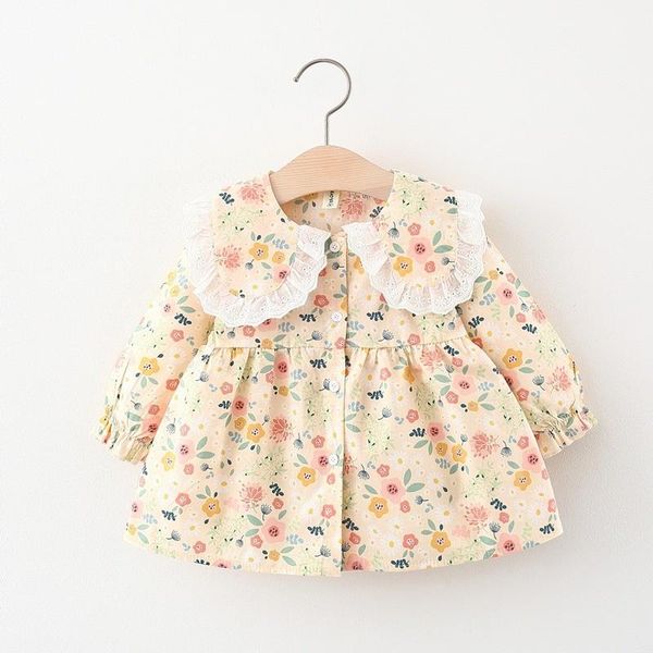 girl's dresses spring and autumn style shirt children's wear floral long kids toddler girl clothes summer dress 2021, Red;yellow
girl's dresses spring and autumn style shirt children's wear floral long kids toddler girl clothes summer dress 2021, Red;yellow