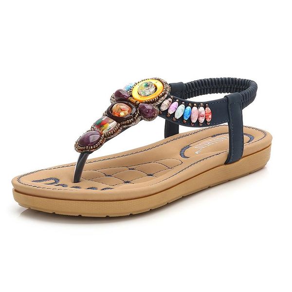 women sandals bohemia flat summer woman shoes string bead flip flop beach casual flops size 41, Black
women sandals bohemia flat summer woman shoes string bead flip flop beach casual flops size 41, Black